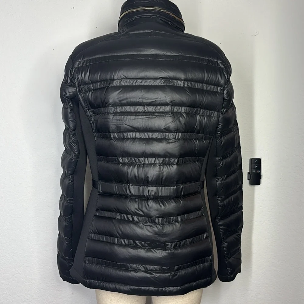 Michael Kors chevron quilted packable puffer  jacket size small
